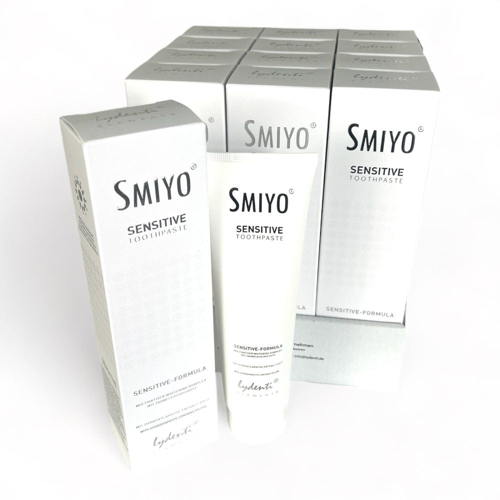 LyDenti SMIYO SENSITIVE Whitening Zahncreme 125 ml Tube 12er BOX