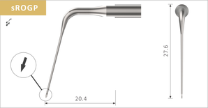 sROGP MEDenti Gutta-Percha remover Tip (passend für SATELEC** Kons-Ultraschallgeräte)